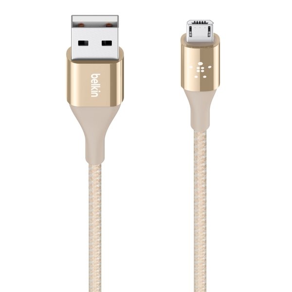 

Кабель Belkin DuraTek Mixit USB-A - MicroUSB 2.4A 1.2m Gold