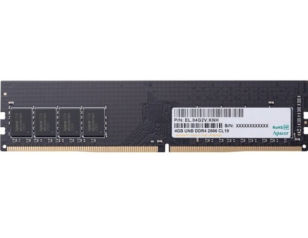 Акція на Память для ПК APACER DDR4 2666 4GB (EL.04G2V.KNH) від MOYO