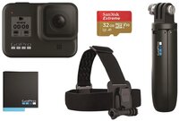  Екшн-камера GoPro HERO8 Black+Rechargeable Battery+Head Strap+QuickClip+Shorty+SD32GB (CHDRB-801) 