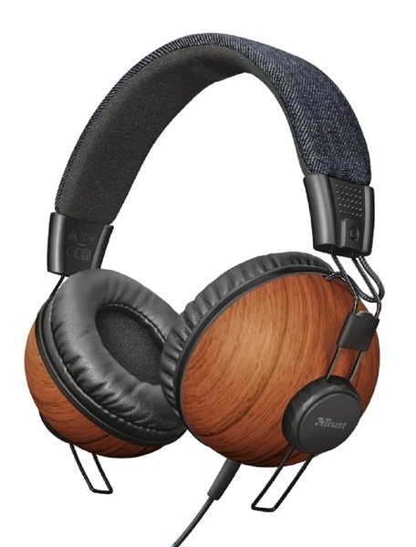 

Наушники Trust Noma Over-Ear Mic Denim Wood