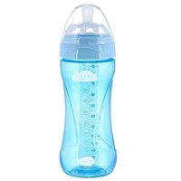 Бутылочка для кормления Nuvita NV6052 Mimic Cool 330мл 4м+ Антиколиковая, голубая (NV6052SKY)