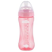 Бутылочка для кормления Nuvita NV6052 Mimic Cool 330мл 4м+ Антиколиковая, розовая (NV6052PINK)