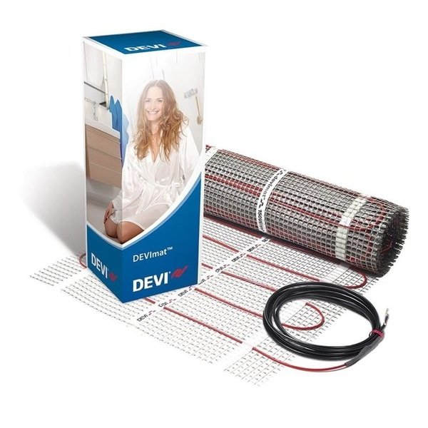 

Теплый пол DeviMat 200T двухжильный нагревательный мат 1 кв.м (83020736)