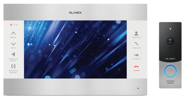 

Комплект видеодомофона Slinex SL-10M Silver White + Панель Slinex ML-20HD Silver Black
