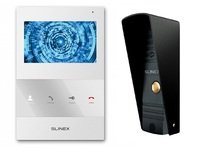 Комплект видеодомофона Slinex SQ-04M White + Панель Slinex ML-16HR Black