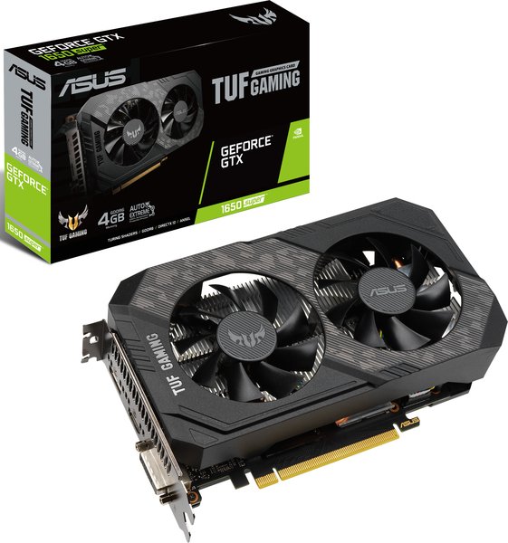

Видеокарта ASUS GeForce GTX1650 SUPER 4GB GDDR6 GAMING TUF (TUF-GTX1650S-4G-GAMING)