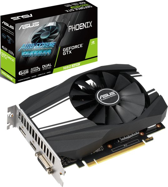 

Видеокарта ASUS GeForce GTX1660 SUPER 6GB GDDR6 (PH-GTX1660S-6G)
