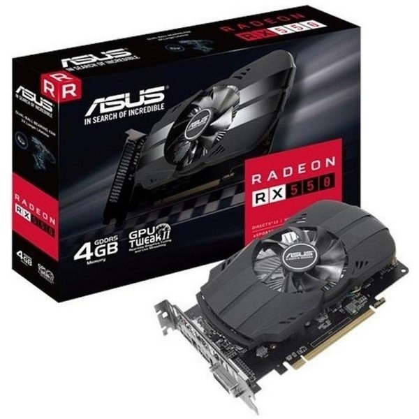 

Видеокарта ASUS Radeon RX 550 4GB DDR5 AREZ (AREZ-PH-RX550-4G-M7)