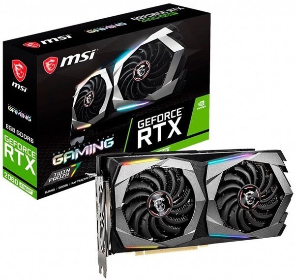

Видеокарта MSI GeForce RTX2060 SUPER 8GB GDDR6 GAMING (RTX_2060_SUPER_GAMING)