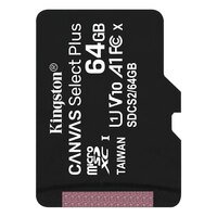 Карта памяти Kingston microSDXC 64GB C10 UHS-I R100MB/s (SDCS2/64GBSP)