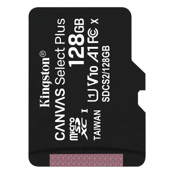 Акція на Карта памяти Kingston microSDXC 128GB C10 UHS-I R100MB/s (SDCS2/128GBSP) від MOYO