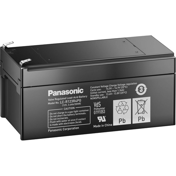 

Аккумуляторная батарея Panasonic 12V 3.4Ah (LC-R123R4PG)