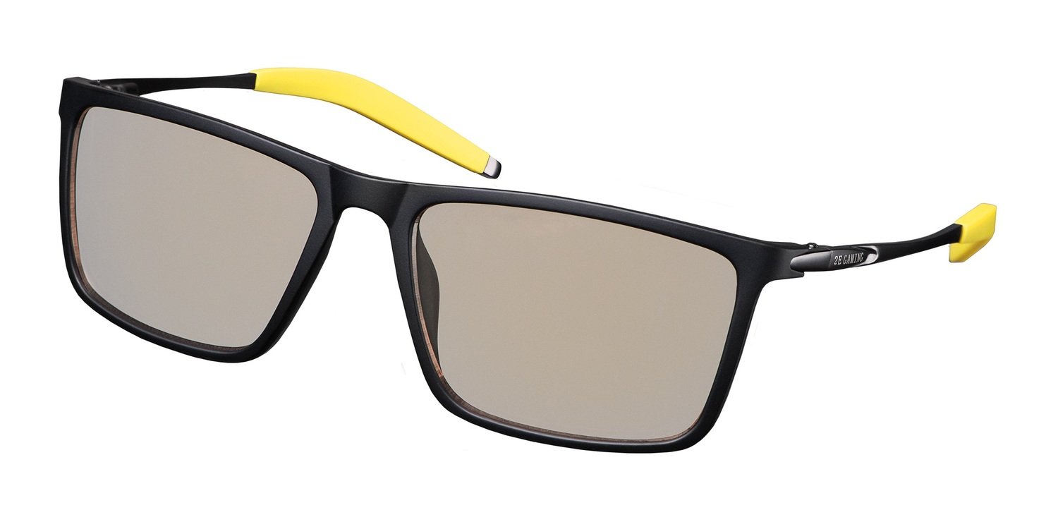 Защитные очки 2Е Gaming Anti-blue Glasses Black-Yellow (2E-GLS310BY) фото 