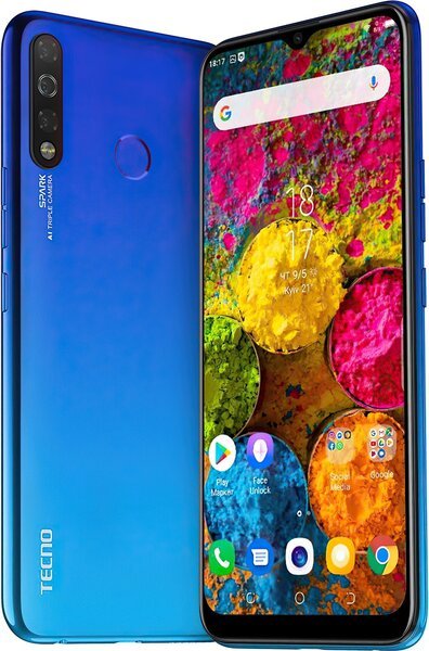 

Смартфон TECNO Spark 4 3/32 (KC2) DS Vacation Blue