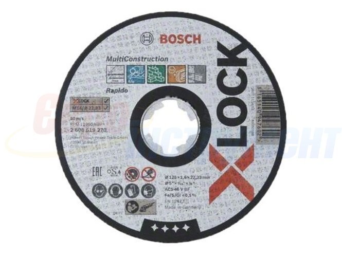 Круг отрезной Bosch X-LOCK Multi (2608619270) фото 