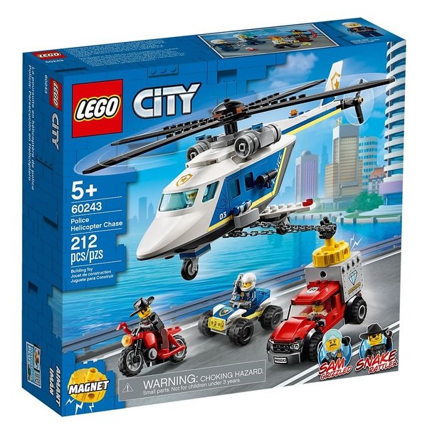 Акція на LEGO 60243 City Police Погоня на полицейском вертолёте від MOYO