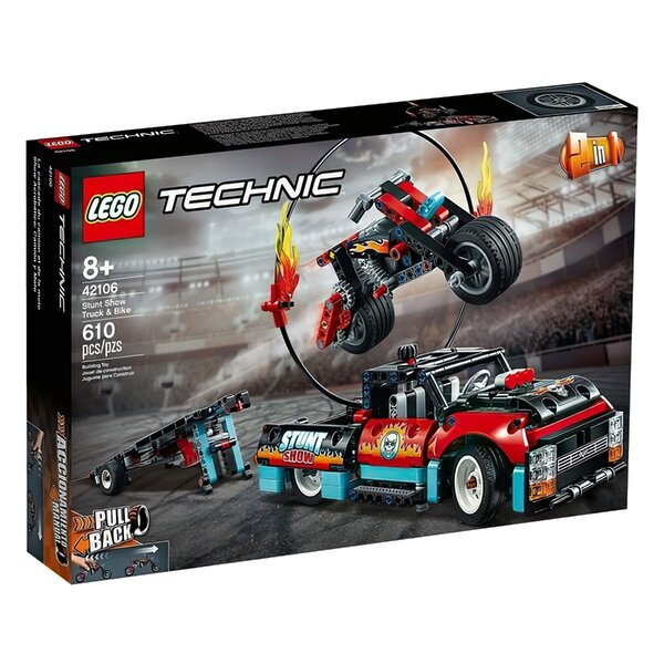 

Конструктор LEGO Technic Шоу трюков на грузовиках и мотоциклах (42106)