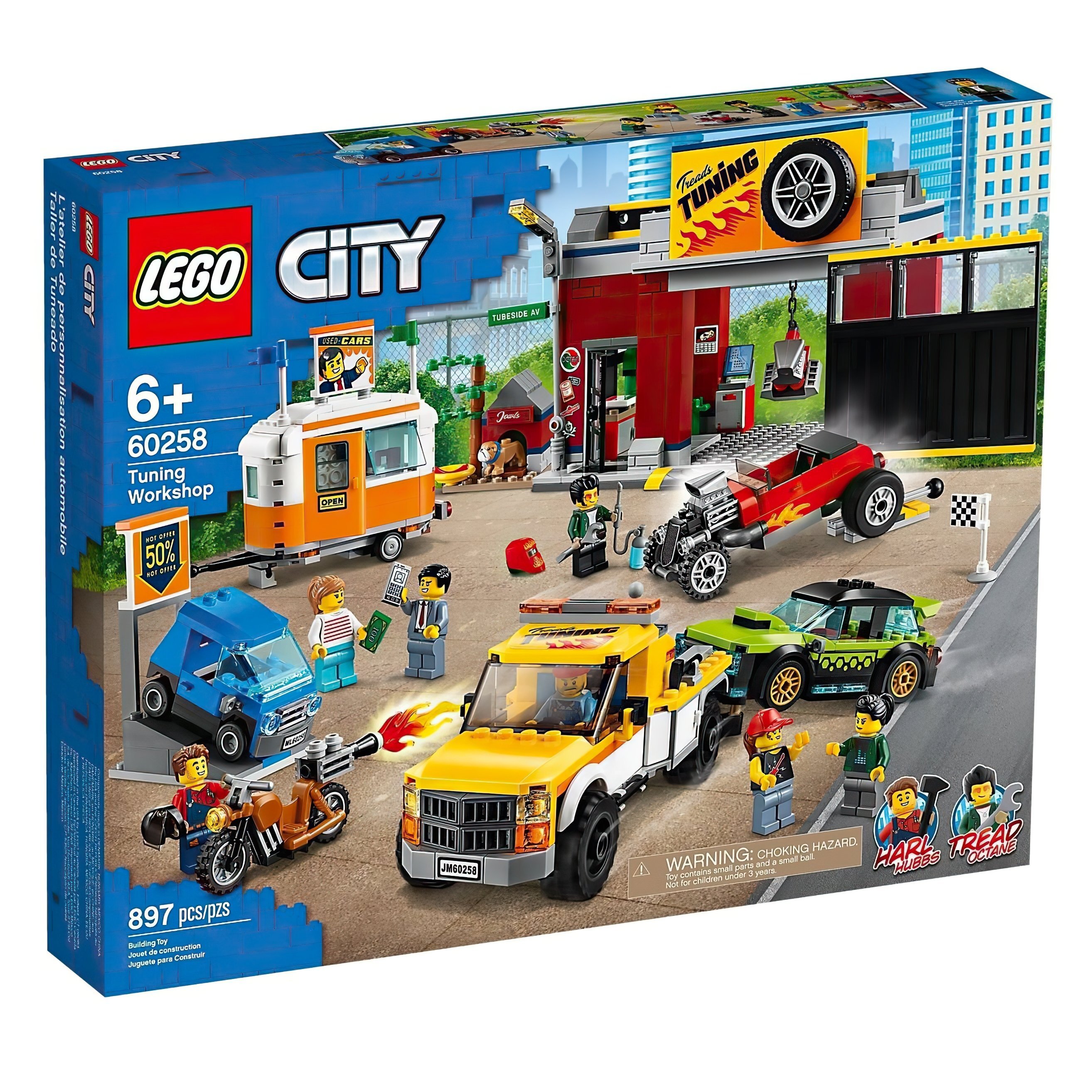 

LEGO 60258 City Nitro Wheels Тюнинг-мастерская