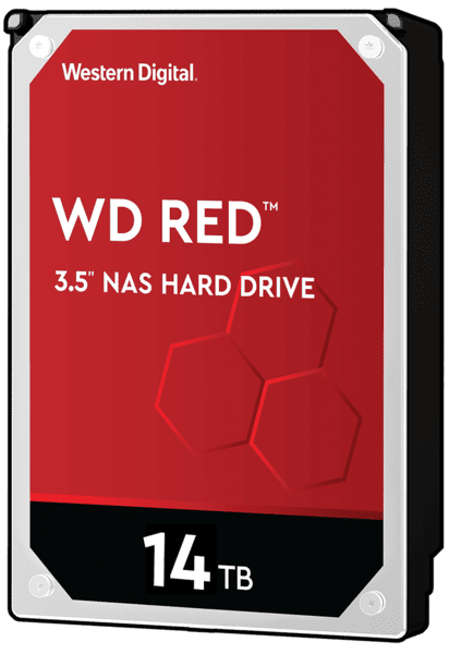 Акция на Жесткий диск внутренний WD 3.5" SATA 3.0 14TB 5400 512MB Red NAS (WD140EFFX) от MOYO