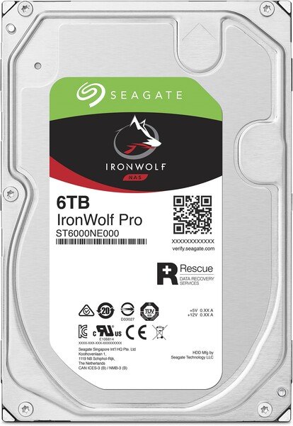 

Жесткий диск внутренний Seagate 3.5" SATA 3.0 6TB 7200 256MB IronWolf Pro (ST6000NE000)