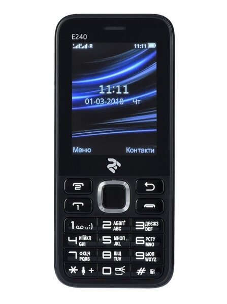 Акція на Мобильный телефон 2E E240 DS Black від MOYO