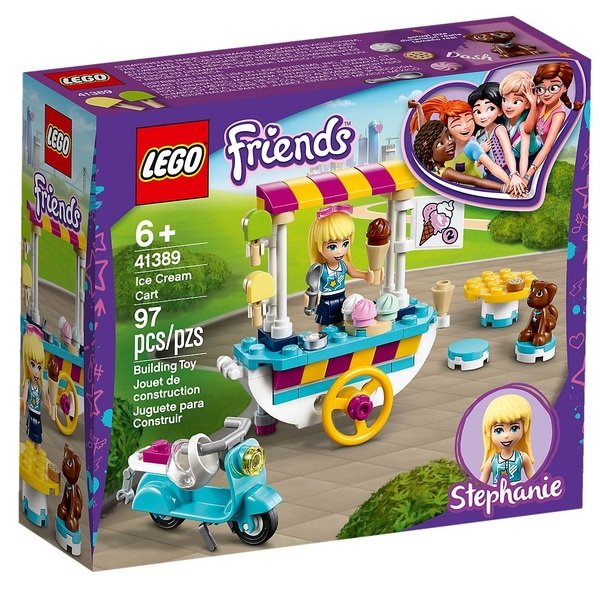 

Конструктор LEGO Friends Тележка с мороженым (41389)