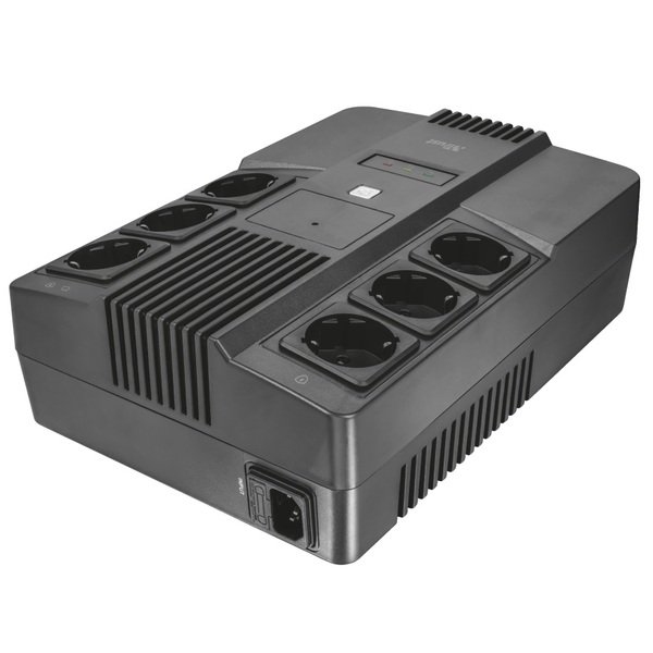 Акція на ИБП Trust Maxxon 800VA UPS with 6 standard wall power outlets BLACK (23326_TRUST) від MOYO