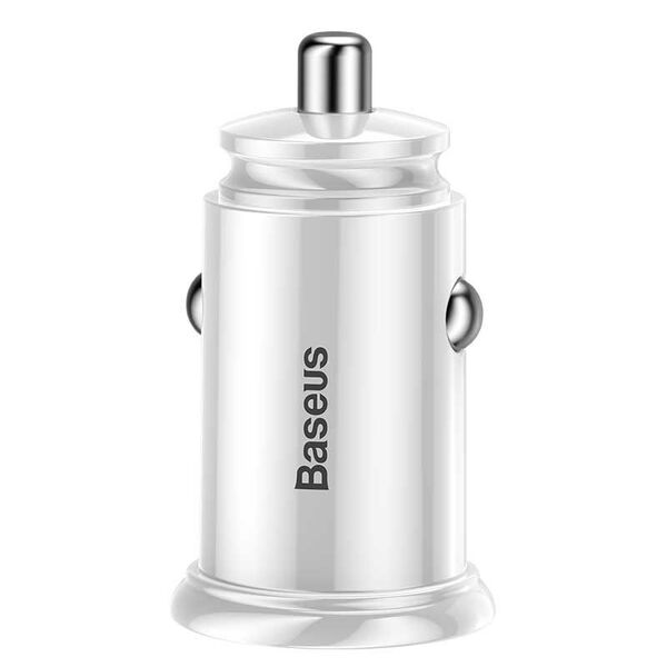 

Автомобильное ЗУ Baseus Circular USB, Type-C PD3.0, QC4.0, white