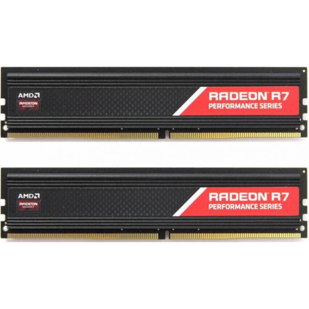 

Память для ПК AMD DDR4 2400 16GB KIT (8GBx2) Heat Shield (R7S416G2400U2K)