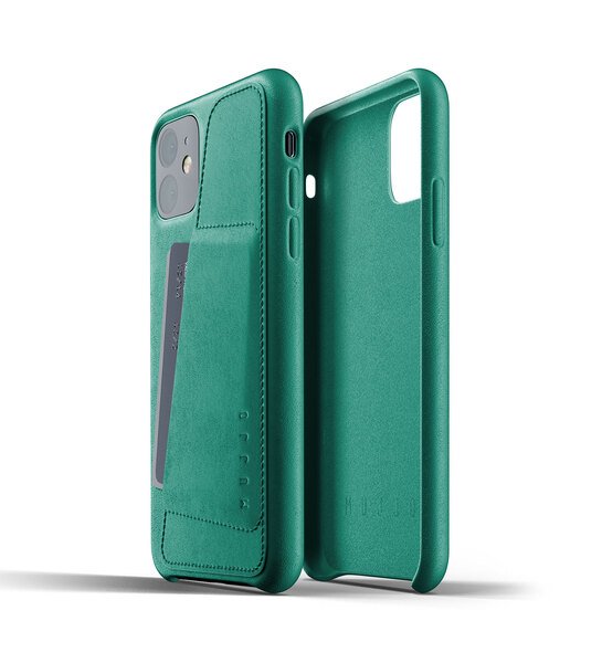 

Чехол MUJJO для Apple iPhone 11 Full Leather Wallet, Alpine Green