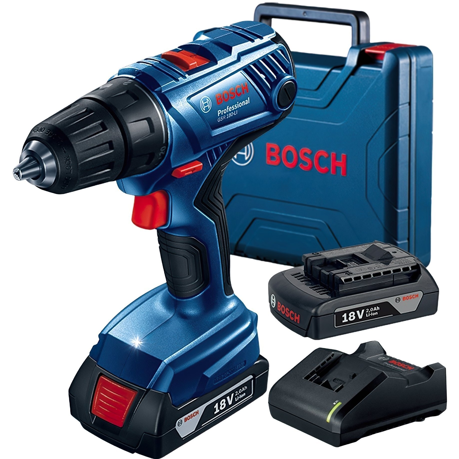Аккумуляторная дрель-шуруповерт Bosch GSR 180-LI 18V (0.601.9F8.109) фото 1