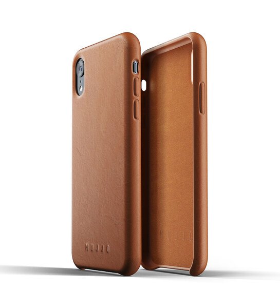 

Чехол кожаный MUJJO для iPhone Xr Full Leather Tan