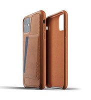 Чехол кожаный MUJJO для iPhone 11 Full Leather Wallet Tan