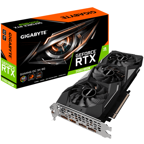 

Видеокарта Gigabyte GeForce RTX2060 SUPER GAMING OC 3X 8G (GV-N206SGAMING_OC-8GD)