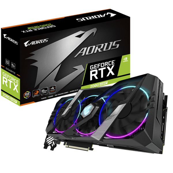 

Видеокарта Gigabyte GeForce RTX2080 SUPER 8G AORUS (GV-N208SAORUS-8GC)