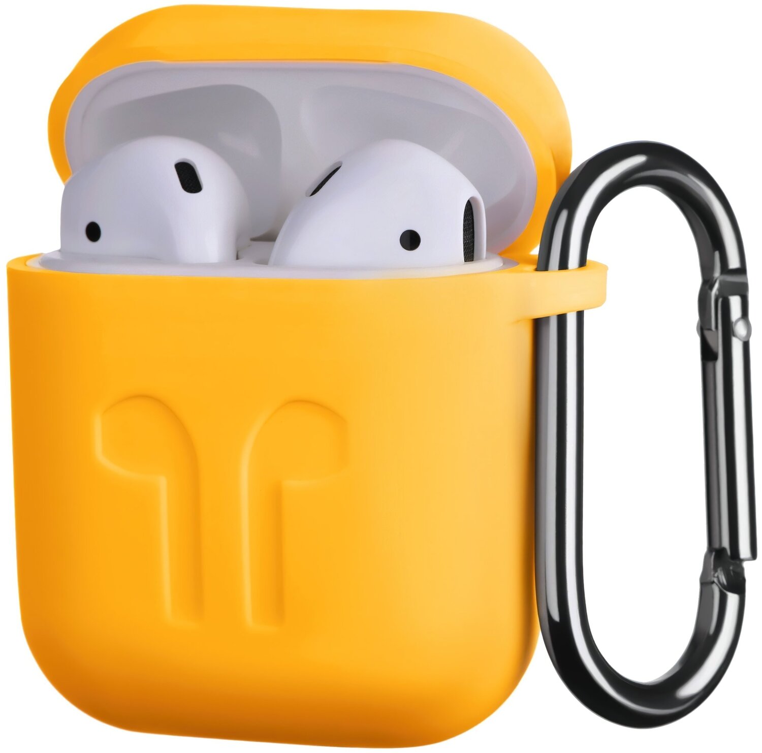 Чехол 2Е для Apple AirPods Pure Color Silicone Imprint (1.5mm) Yellow фото 