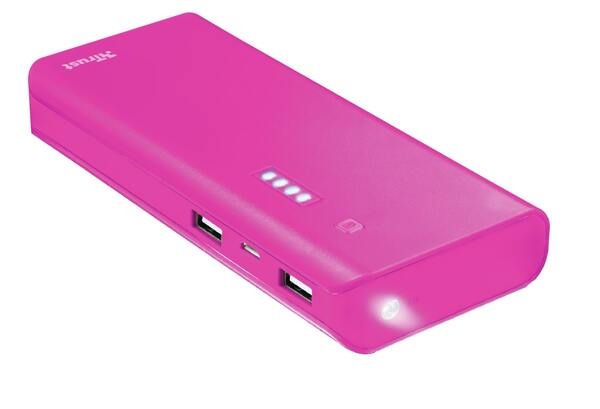 

Портативный аккумулятор TRUST Primo 10000 mAh Pink