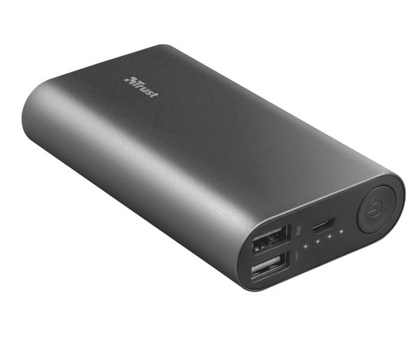 

Портативный аккумулятор TRUST Luco metal powerbank 7500 mAh Black