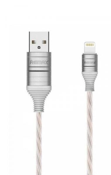 

Кабель со светодионой подсветкой Remax EL Lightning 2.1A Data/Charge 1M, white