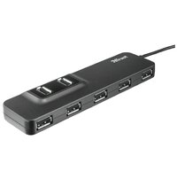  USB-хаб TRUST Oila 7 Port USB 2.0 Hub Black 