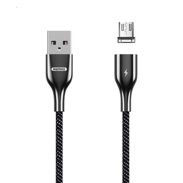 

Кабель Remax Cigan Powerful Magnet MicroUSB 3.0A Data/Charge 1M, black