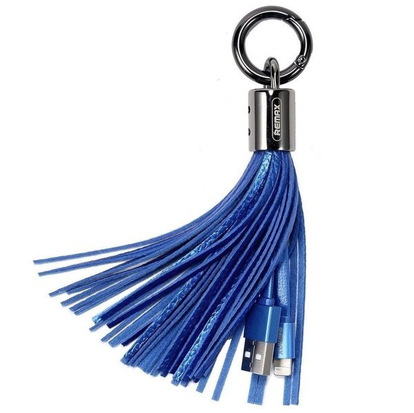

Кабель Remax Tassels Ring Lightning 3.0A Data/Charge 20cm, blue