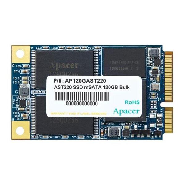 

SSD накопитель APACER mSATA 120GB 3D TLC