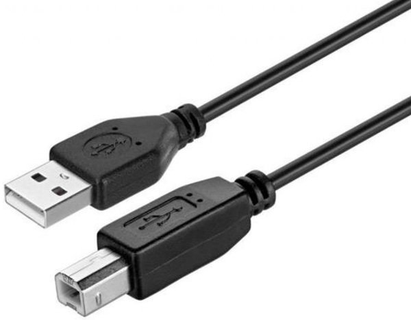 

Кабель KITs USB 2.0(AM/BM), black, 1.8m