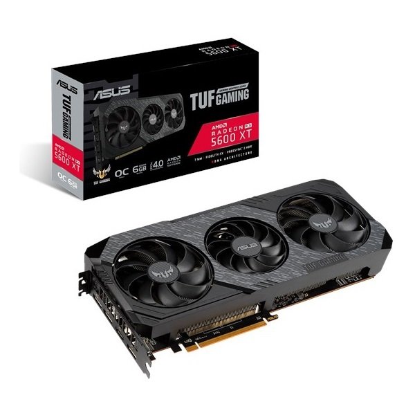 

Видеокарта ASUS Radeon RX 5600 XT 6GB DDR6 TUF3 EVO GAMING (TUF3-RX5600XT-O6G-EVO-G)