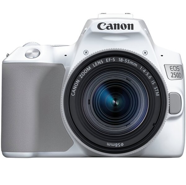 Акція на Фотоаппарат CANON EOS 250D 18-55 IS STM White (3458C003) від MOYO