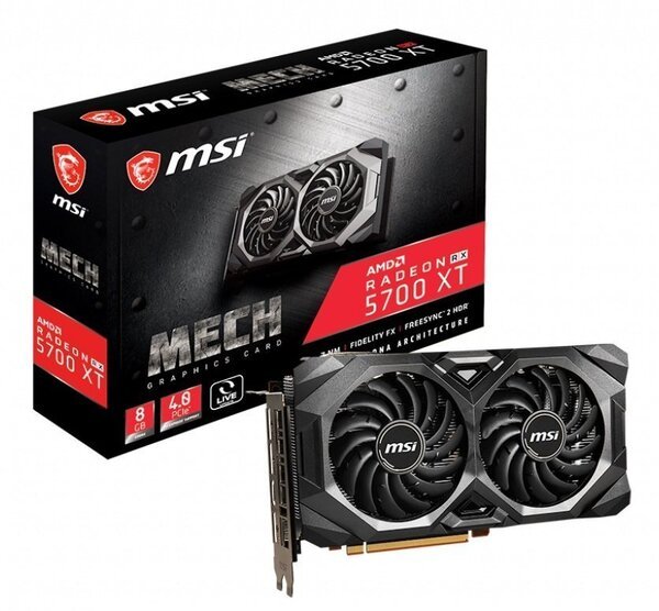 

Видеокарта MSI Radeon RX 5700 XT 8GB DDR6 MECH (RADEON_RX5700_XT_MECH)