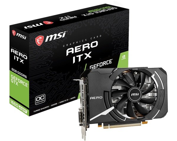 

Видеокарта MSI GeForce GTX1660 SUPER 6GB GDDR6 AERO ITX OC (GTX1660_SUPER_AERO_ITXOC)