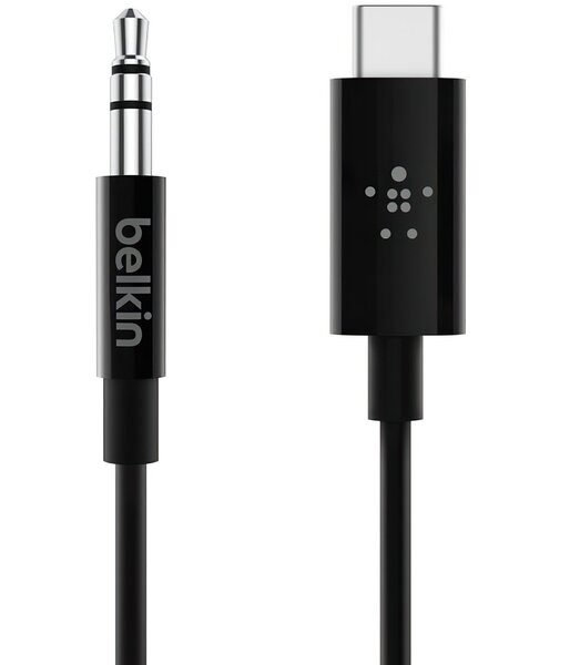 Акція на Адаптер Belkin USB-C - 3.5 mm audio + power RockStar від MOYO
