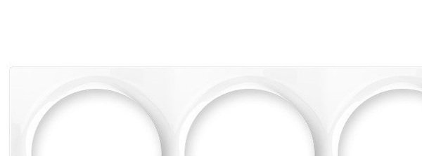 

Рамка 3 поста Fibaro Walli, белая (FG-WX-PP-0004)